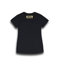 DAVCA T-shirt black Gold logo
