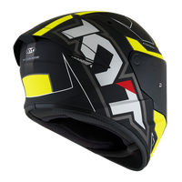 Kask Motocyklowy KYT TT-COURSE ELECTRON matowy czarny/żołty - M