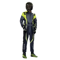 Sparco Prime-K Advanced Kart Karting Racing Suit black grey yellow