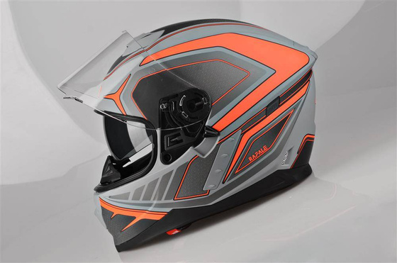 Kask Motocyklowy LAZER RAFALE Hexa (kol. Tytanowy Szary - Czerwony - Matowy) rozm. XL