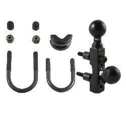 RAM-B-309-8U Motorcycle Brake/Clutch Reservoir & Handlebar Double Ball Base