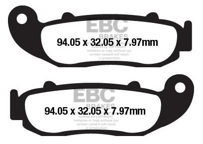 Brake pads EBC FA664 (set on 1 disk)