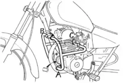 Yamaha SR 125 (1996-2001) engine guard