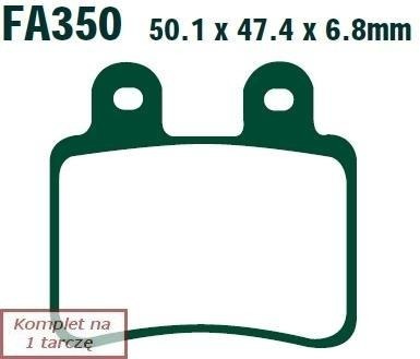 Brake pads EBC FA350TT (set on 1 disk)