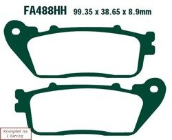 Brake pads EBC FA488HH wzmacniane (set on 1 disk)