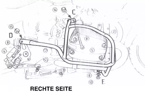 BMW R 850 R (2003-2006)/R 1150 R (2000-2006) Gmol silnika
