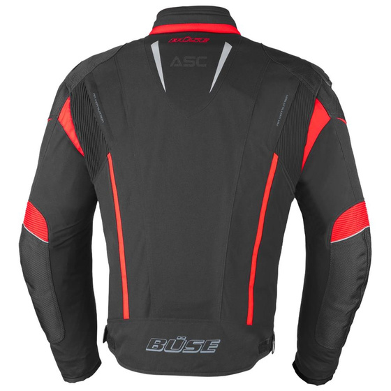 Kurtka motocyklowa BUSE Rocca czarna/czerwona 46