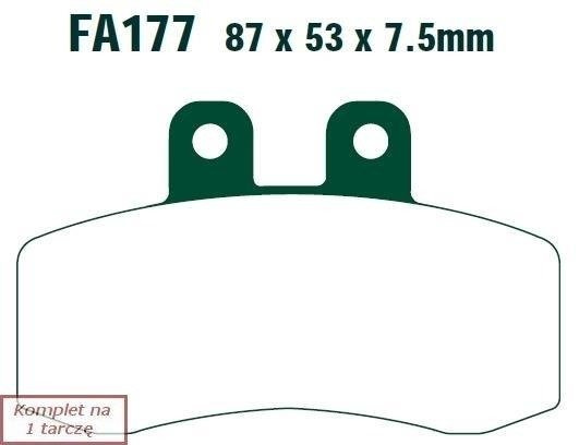 Klocki hamulcowe EBC FA177 (kpl. na 1 tarcze)