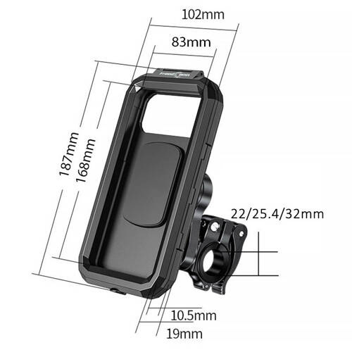 FreedConn Waterproof Motorcycle Phone Holder with Vibration Damper MH33-L
