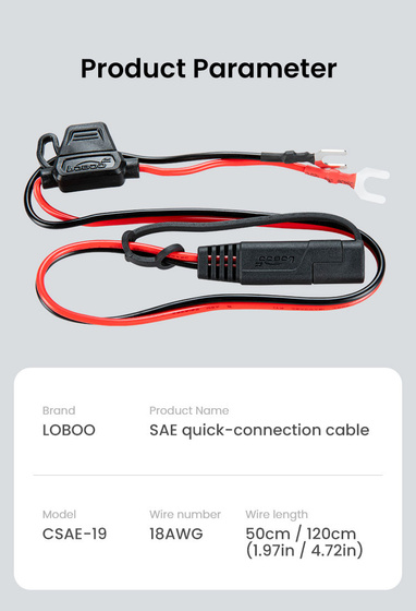 LOBOO SAE Quick-Connection Cable (10.52.902)