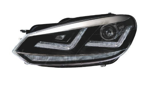 Reflektor L/P (D8S/LED, komplet 2 szt., kolor wkładu: chromowany) VW GOLF VI VW