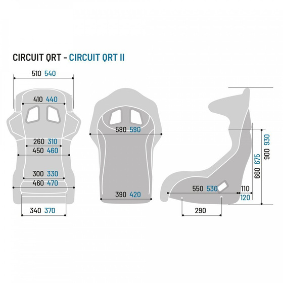 Fotel gamingowy CIRCUIT QRT II [Sim Racing Seat-not FIA approved]