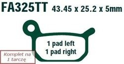 Brake pads EBC FA325TT (set on 1 disk)