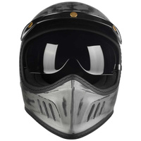 Kask Motocyklowy LAZER Cross TT Cafe racer (kol. Alu Brushed - Matowy) rozm. L