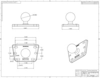 RAM-B-345U Centered Reservoir Cover Ball Base