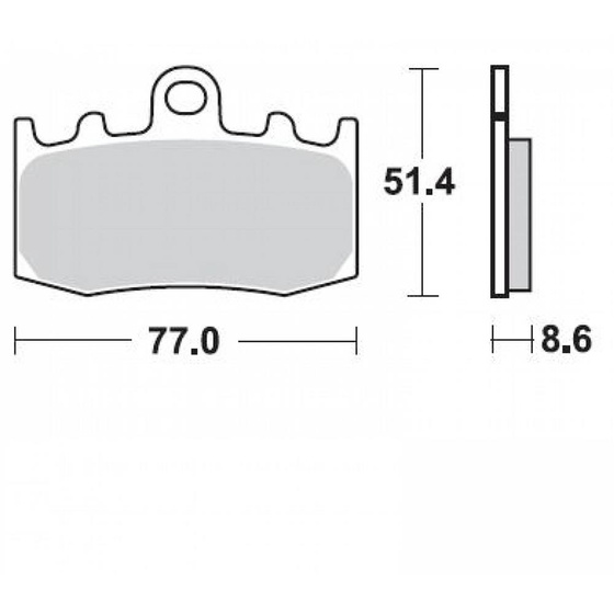 BRAKING KLOCKI HAMULCOWE SINTER 892CM55
