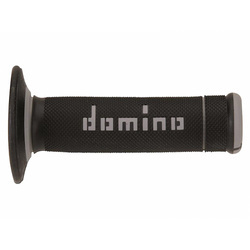 DOMINO Motorcycle Grips CROSS A190 BLACK GREY A19041C5240A7-0