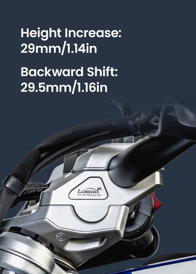 LOBOO Podwyższenie kierownicy do BMW R1300GS (2023-) (10.3.02131.001.21)