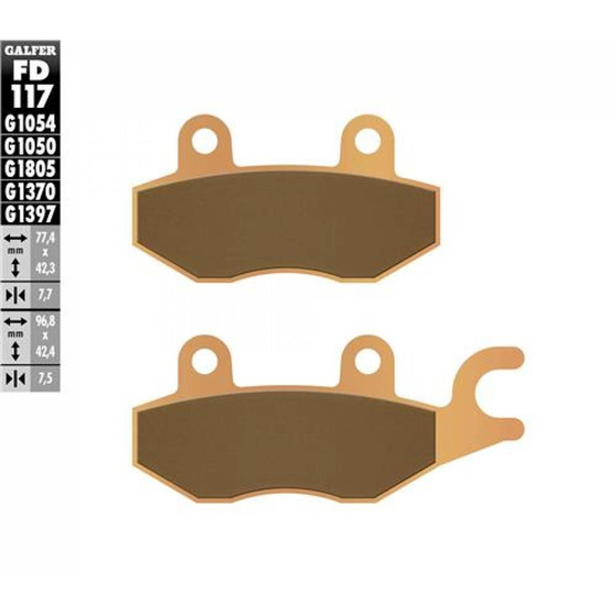 GALFER KLOCKI HAMULCOWE SINTER GP FD117G1300