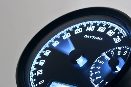 VELONA-W SPEEDOMETER 200KM/H & 9000RPM, 80MM W/INDICATORS