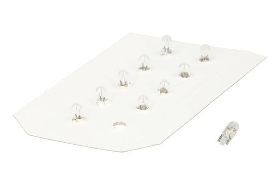 Żarówka (Karton 10szt.) W1W 24V 1W W2X4,6D całoszklana Standard