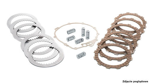 TRW LUCAS ZF SPRZĘGŁO KOMPLETNE (TARCZE, PRZEKŁADKI, SPRĘŻYNY,USZCZELKA) KTM EXC 125 98-17 (USZCZELKA PROX 19.G6218) (ZESTAW PAKIET)