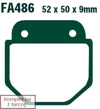 Klocki hamulcowe EBC FA486 (kpl. na 1 tarcze)