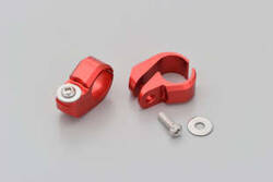CLAMP SET(2PCS) FOR HANDLEBAR BRACE BAR, 22.2MM, RED