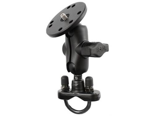 RAM-B-149ZA-C1U Handlebar U-Bolt Double Ball Mount 1/4"-20 Threaded Stud