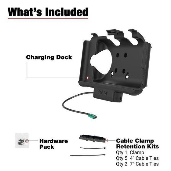 RAM-HOL-SAM60CPU USB-C Powered Dock dla tabletów Samsung Tab Active5 i Tab Active3