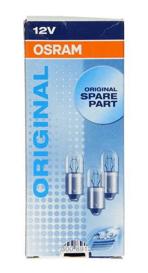 Żarówka deski rozdzielczej (Karton 10szt.) T2W 12V 2W BA9S cokołowa Standard