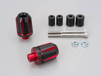 HANDLEBAR END "TKM-2" RED / 2PCS