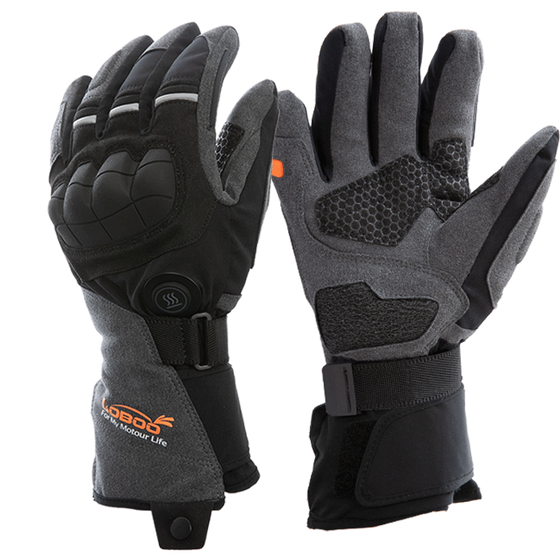 LOBOO Podgrzewane rękawice motocyklowe Szare (01.2.09050.001.01)