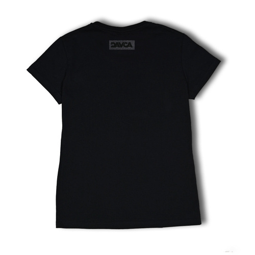 DAVCA T-shirt damski Black Glitter logo
