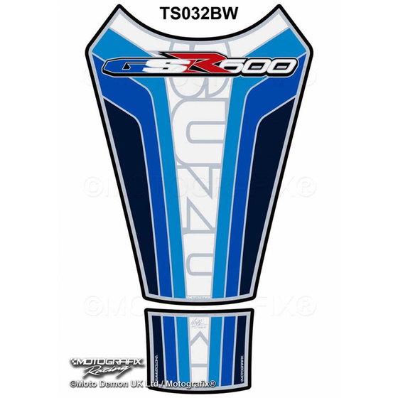 MOTOGRAFIX TANKPAD SUZUKI GSR600 2006-2010 TS032BW