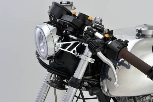 LED HEADLIGHT"CAPSULE120" SIDE-MOUNT, CHROME