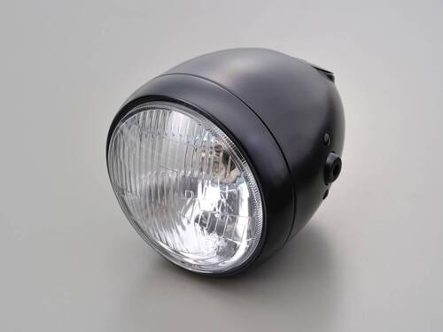HEADLIGHT "VINTAGE" BLACK&BLACK [RHS]