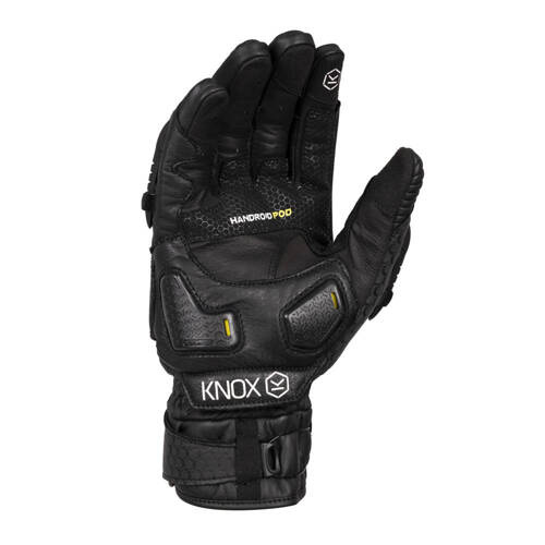 Motorcycle Gloves KNOX Hand Armour Handroid POD All Black Mk5