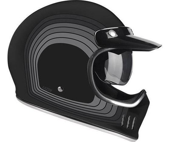 Kask Motocyklowy LAZER Cross TT Line (kol. Czarny - Szary - Matowy) rozm. 2XL