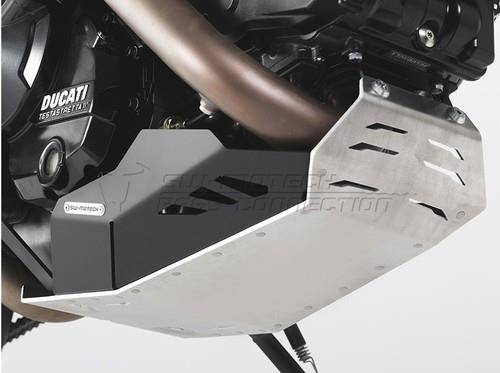 OSŁONA SILNIKA, PŁYTA POD SILNIK SW-MOTECH DUCATI HYPERSTRADA/HYPERMOTARD, BLACK/SILVER