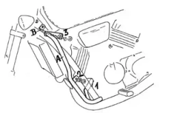 Honda VF 750 C (1993-2000) engine guard
