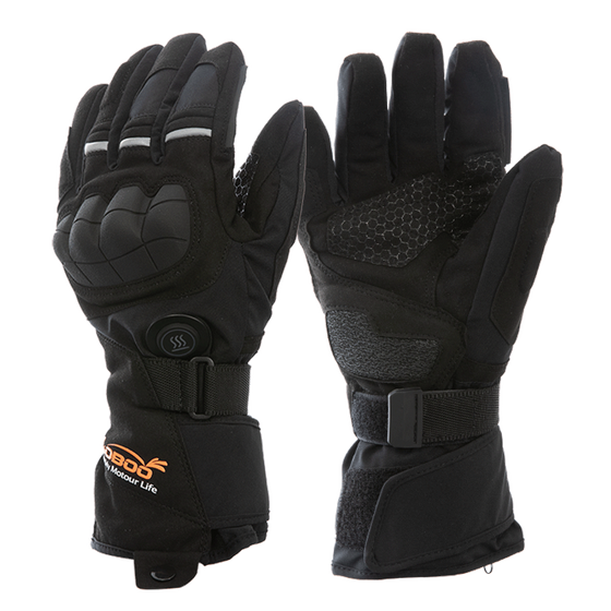 LOBOO Podgrzewane rękawice motocyklowe Czarne (01.2.09057.001.01)