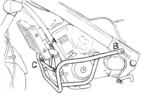Honda NTV 650 (1988-1998) engine guard