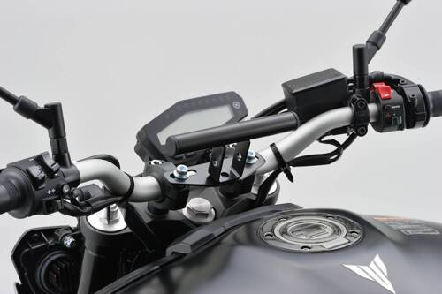 77437 MOUNT BAR 155MM Ø22.2MM BLACK HANDLE CLAMP MOUNT TYPE