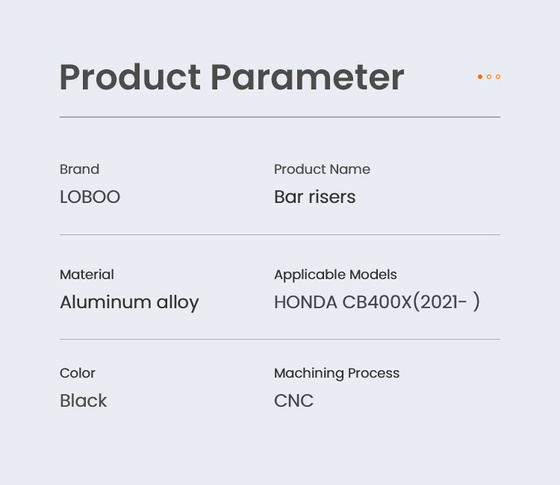 LOBOO Podwyższenie kierownicy do CB400X 2021- (10.3.02281.001.11)