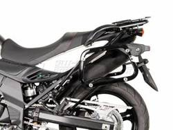 ZESTAW KUFRÓW BOCZNYCH TRAX ADV I STELAŻY SW-MOTECH SUZUKI DL 650 V-STROM (11-16), BLACK 45/37L