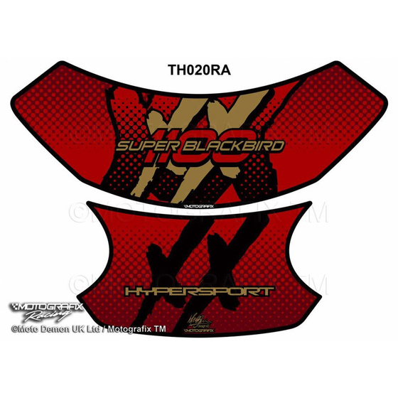 MOTOGRAFIX TANKPAD HONDA CBR1100XX 1996-2008 TH020RA