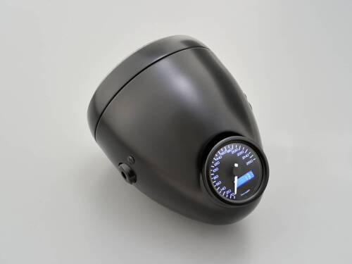 HEADLIGHT "VINTAGE" BLACK&BLACK [RHS]