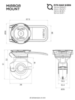 Podstawa montowana na lusterku Quad Lock® (V2)