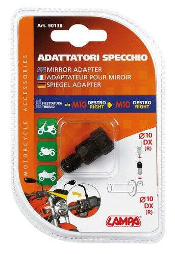 90138 Mirror adapters - Thread Ø 10 mm right > Ø 10 mm right